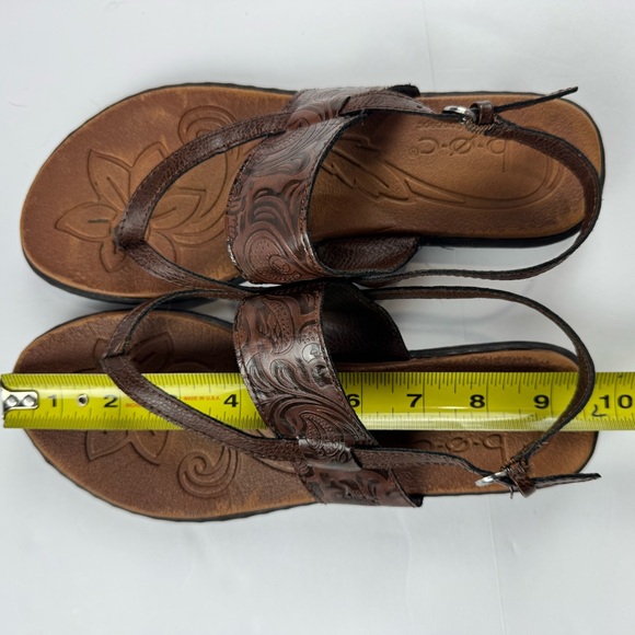 BOC Brown Slingback thong flat summer sandal size 7 - Picture 5 of 7
